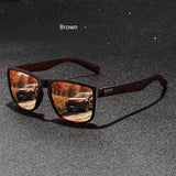 Gafas de sol unisex cuadradas vintage de moda: gafas antirreflejos UV400 para conducir y pescar