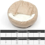 Orthopedic Dog Bed with Hooded Blanket – Warm, Waterproof & Machine Washable