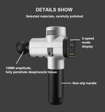 Professional Deep Tissue Massage Gun – 6-Head Muscle Relaxation Device with Variable Speed & Long Battery Life