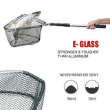 Red de pesca telescópica duradera: aleación de aluminio, malla plegable, extensible