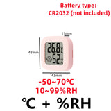 Mini Digital Indoor Thermometer Hygrometer – Accurate Temperature & Humidity Monitor with Air Comfort Indicator