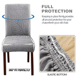 Waterproof PU Leather Chair Covers - Spill-Proof Dining Chair Protectors