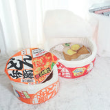 Noodle-Shaped Pet Bed - Fleece-Lined Round Cat Nest with Removable Cover (2 Sizes)