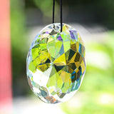 60mm Crystal Mandala Suncatcher – Faceted Glass Rainbow Prism for Home & Garden Décor