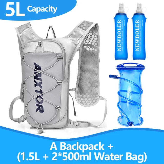 Unisex Lightweight 5L Running and Cycling Backpack with Water Bladder