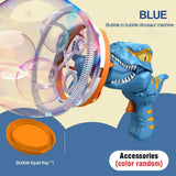 Dinosaur Bubble Blaster Gun - Electric Bubble Machine with Fan for Kids Outdoor Play