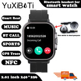 2024 Smartwatch with Bluetooth Calling, Heart Rate Monitor, and Built-In Earphones