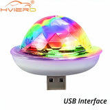 USB Car Ambient LED Light - RGB Music Sync Party Light with Multi-Interface