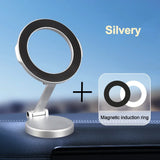 Soporte magnético para teléfono de coche: soporte giratorio de 360° para tablero de instrumentos para conducción con manos libres