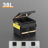Collapsible Car Trunk Organizer – Large Capacity Storage Box with Reflective Strips