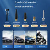 Rechargeable Electric Bike Pump with Digital Pressure Gauge