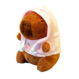 Capybara Plush Toy with Hoodie & Wings - Cute Stuffed Animal Keychain Gift