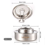 Ultralight Alcohol Backpacking Stove - 120ml High-Efficiency Camping Stove with Safety Cover