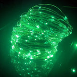Guirnalda de luces LED de alambre de cobre, funciona con pilas, resistente al agua, para decoración del hogar, bodas y fiestas (1 m, 2 m, 3 m y 5 m)