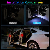 USB-C Rechargeable Car Door Welcome Lights with 7 Colors & Magnetic Mount