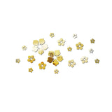 🌟 Pegatinas de pared con flores y espejo de cristal 3D: elegante decoración para el hogar 🌟