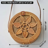 Bohemian Straw Circular Handbag for Women – Stylish, Durable & Chic
