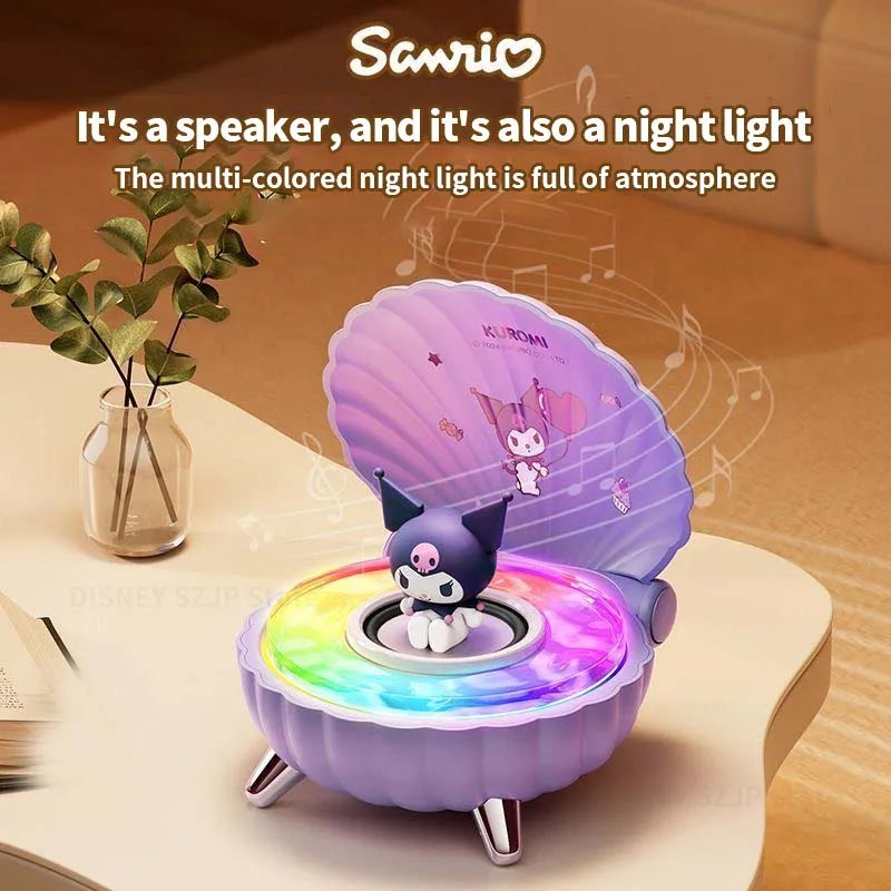 Kuromi Kawaii Bluetooth Speaker with Night Light – Portable Wireless Anime Gift