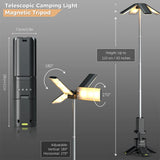 14000mAh Camping Lantern with 6000LM Brightness - Magnetic, Telescopic LED Light for Outdoor Adventures