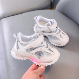 Unisex LED Light-Up Sneakers for Kids – Hook & Loop Spring Shoes (Ages 4–6)
