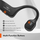 Auriculares de conducción ósea DG08 clásicos 2024 Auriculares inalámbricos Bluetooth con micrófono BT 5.3 Resistente al agua para entrenamientos deportivos y de carrera