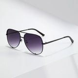 Retro Double Beam Toad Mirror Sunglasses – Unisex Metal Frame with UV400 Protection