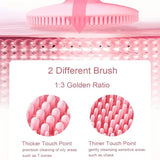 Wireless Silicone Facial Cleansing Brush with 5-Speed Vibration & Anti-Aging Massage