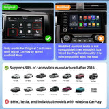 Wireless CarPlay & Android Auto 2-in-1 Adapter - 5Ghz WiFi for Mazda, Toyota, Mercedes & More