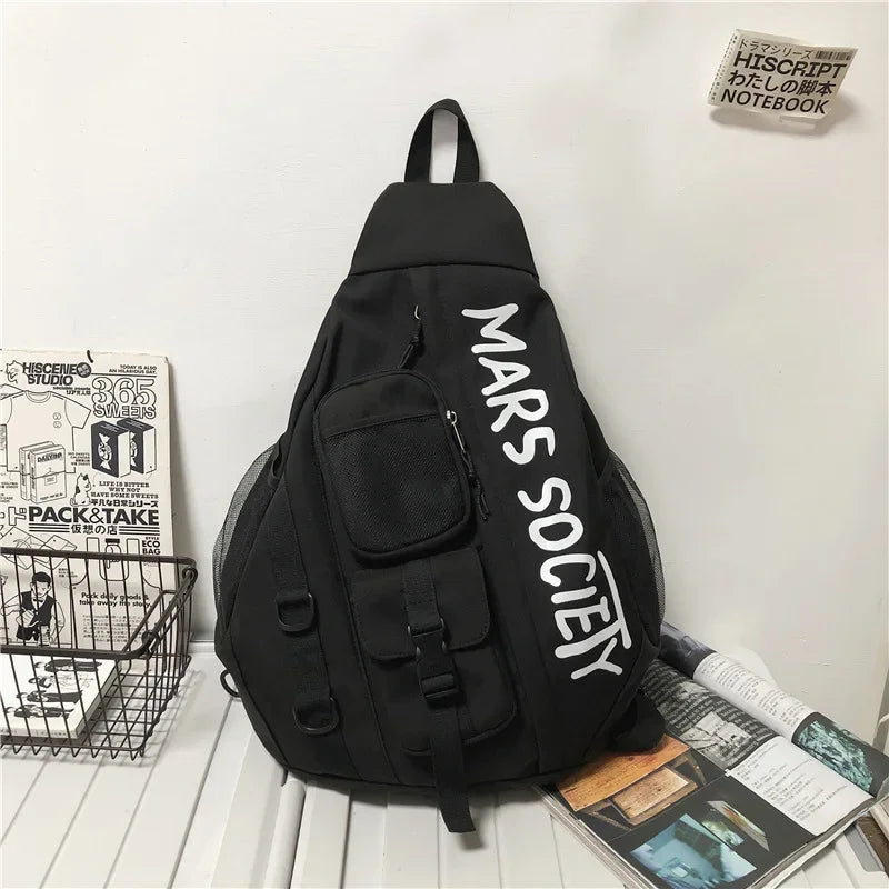 Large Nylon Travel Satchel – Lightweight Waterproof Bag for Women & Men