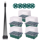 Seed Starter Tray with Full Spectrum Grow Light for Indoor Gardening
