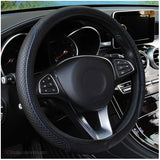 Universal Microfiber Leather Steering Wheel Cover – Four Season Breathable Skidproof Grip