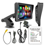 7-Inch Wireless Car Stereo with CarPlay & Android Auto | Touchscreen Multimedia Player with FM Transmitter