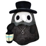 Glow-in-the-Dark Plague Doctor & Nurse Plush Doll Set - Cute Cartoon Character Stuffed Toys