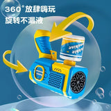 Space Rocket Bubble Blaster - Automatic Bubble Gun for Kids Outdoor Play