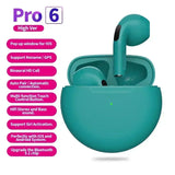 Auriculares inalámbricos Pro 6 TWS con micrófono, nuevos, con Bluetooth, deportivos, para correr, para Apple, iPhone, Xiaomi Pro6