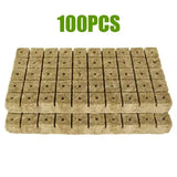 Rockwool Hydroponic Grow Cubes - Seed Starter Plugs for Soilless Gardening