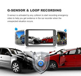 4.0 Inch Full HD Car Dashcam with Front and Rear Cameras – Night Vision, G-Sensor, and Loop Recording