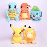 Official Pokemon Plush Set – Pikachu, Charmander & Squirtle Stuffed Toys for Kids