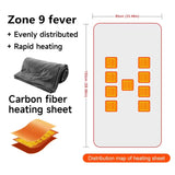 Wearable USB Heated Blanket Shawl – 8 Heating Zones, 3 Temperature Settings, Coral Fleece Throw