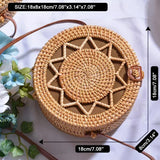Bohemian Straw Circular Handbag for Women – Stylish, Durable & Chic