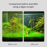 Stainless Steel Fish Tank Cleaning Brush – Efficient Aquarium Glass Cleaner with Sponge Head