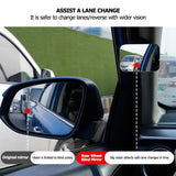 Espejo retrovisor HD ajustable de 360° para puntos ciegos: gran angular y asistencia para estacionar