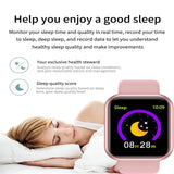Smart Watch with Heart Rate Monitor, Blood Pressure Tracking & Fitness Features
