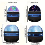 Galaxy Projector Night Light – Starry Sky & Ocean Wave Projection with 7 Colors