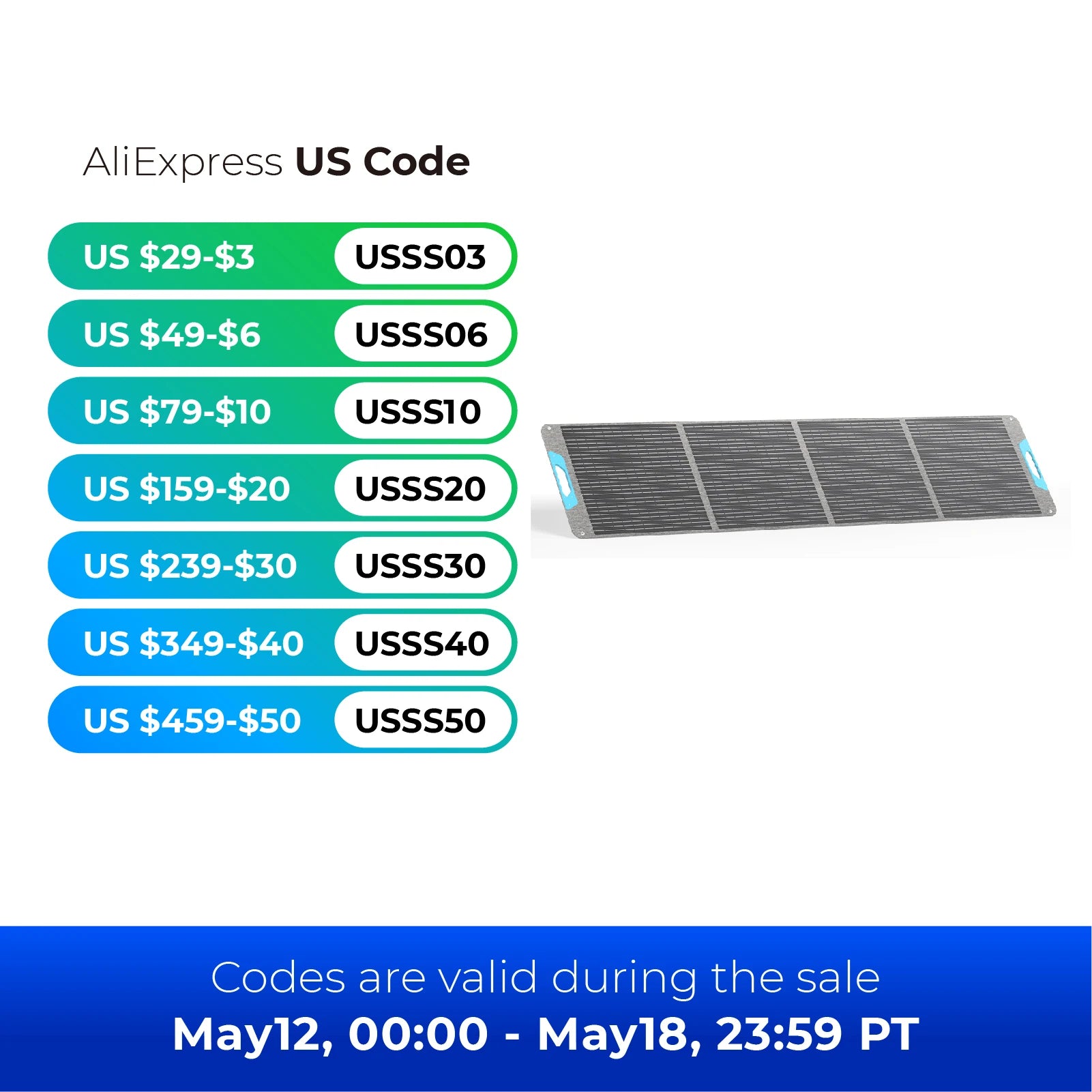 High-Efficiency Portable Solar Panel Charger for Outdoor & Home Use