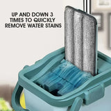 Self-Cleaning Flat Mop with Bucket – Effortless Floor Cleaning Solution