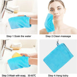 2-Pack Reusable Makeup Remover Gloves – Microfiber Facial Cleansing Mitts for Deep Pore Cleaning