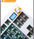 Wireless Bluetooth Mechanical Keyboard Kit with Hot-Swappable Keys, RGB Backlighting, and VIA Programmable Features