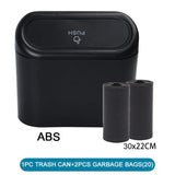3Pcs Car Trash Can with Lid + 60 (300) Garbage Bags – Leakproof & Compact