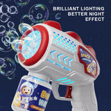 Astronaut Bubble Gun Toy - Automatic Bubble Blower with Rocket Design for Kids